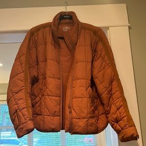 Free People Pippa Packable Puffer Jacket- XS orange toasted coconut